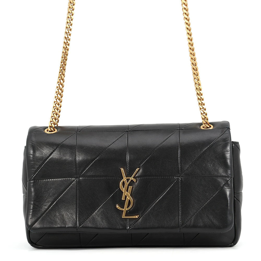 Saint Laurent Paris Chain Shoulder Bag Jamie Lambskin Black